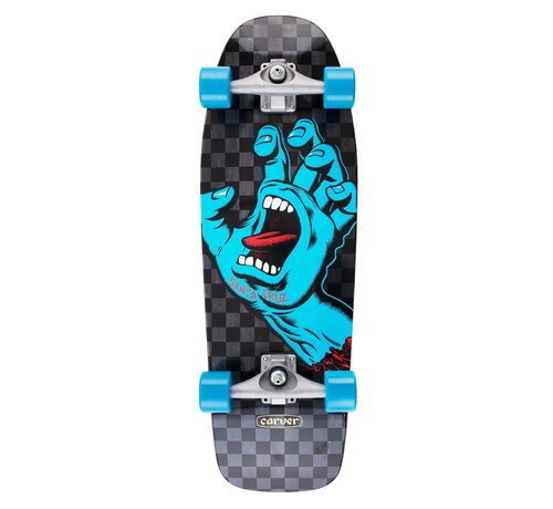 Santa Cruz Screaming Hand Check Surf Skate Car 9.8"