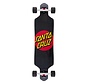 Santa Cruz Drop Through Longboard 36" Classic Dot Schwarz