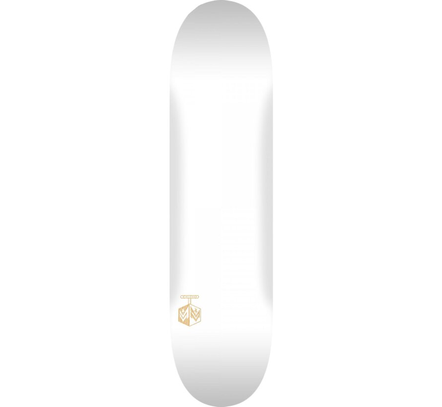 Mini-Logo Chevron Detonator 15- Tavola da skateboard Bianco-Naturale
