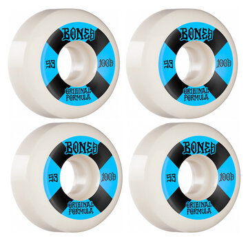 Bones Bones Wheels 100's Blanc-Bleu V5 Sidecut 53mm