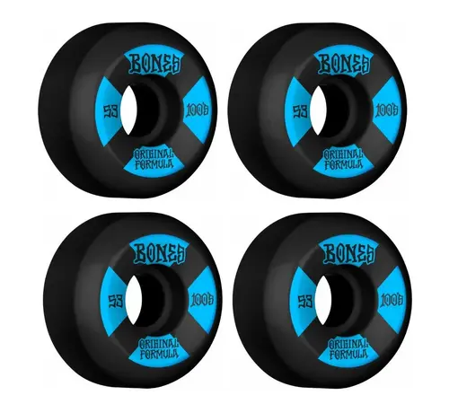 Bones Bones Wheels 100's Noir-Bleu V5 Sidecut 53mm