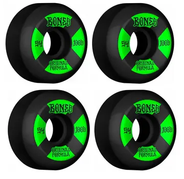 Bones Bones Wheels 100's Black-Green V5 Sidecut 53mm