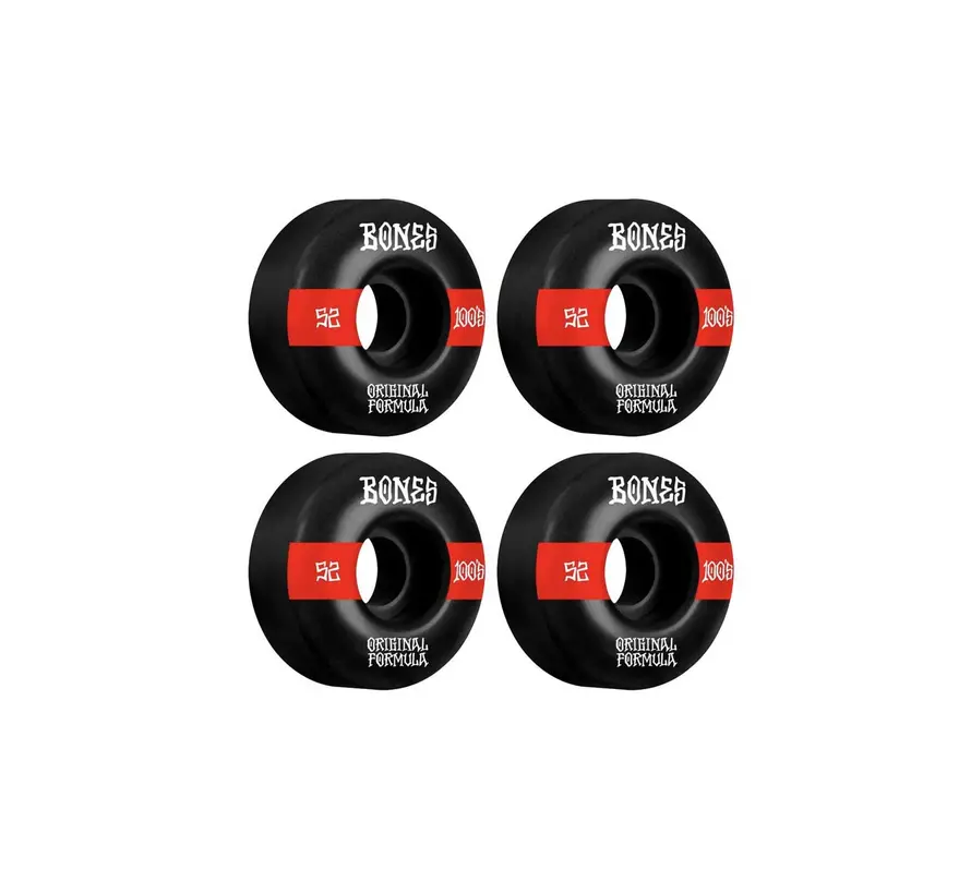 Cerchi Bones 100's Nero-Rosso V5 WIDE 52mm