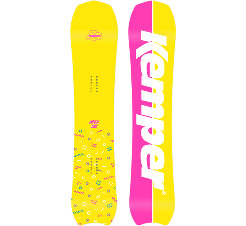 Kemper Snowboards Deska snowboardowa Kemper Apex 2021/22 (156cm|żółty)