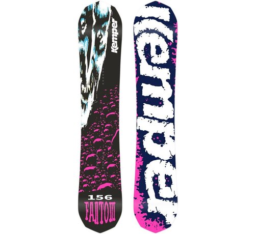 Kemper Snowboards Tabla de snowboard Kemper Fantom 1991/92 (158 Wcm|Negro)