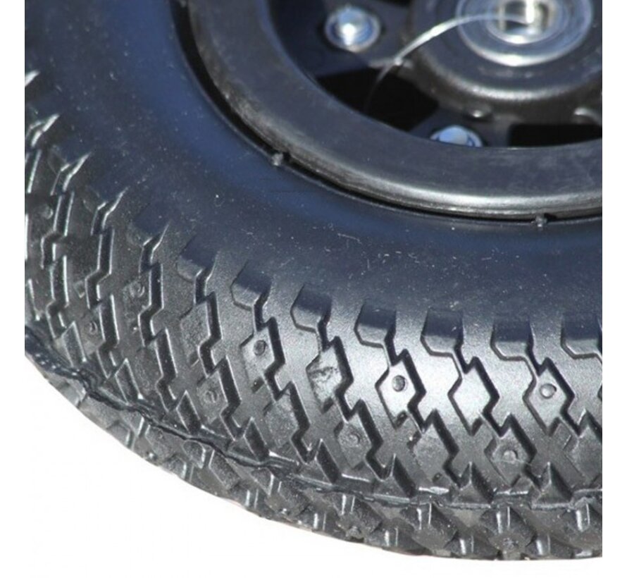 Kheo 8 inch compleet standaard wiel 12mm zwart