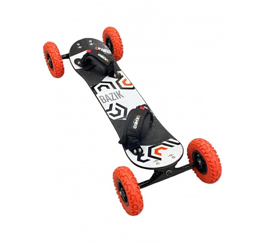 Kheo Bazik V4 mountainboard 9 inch zwarte wielen