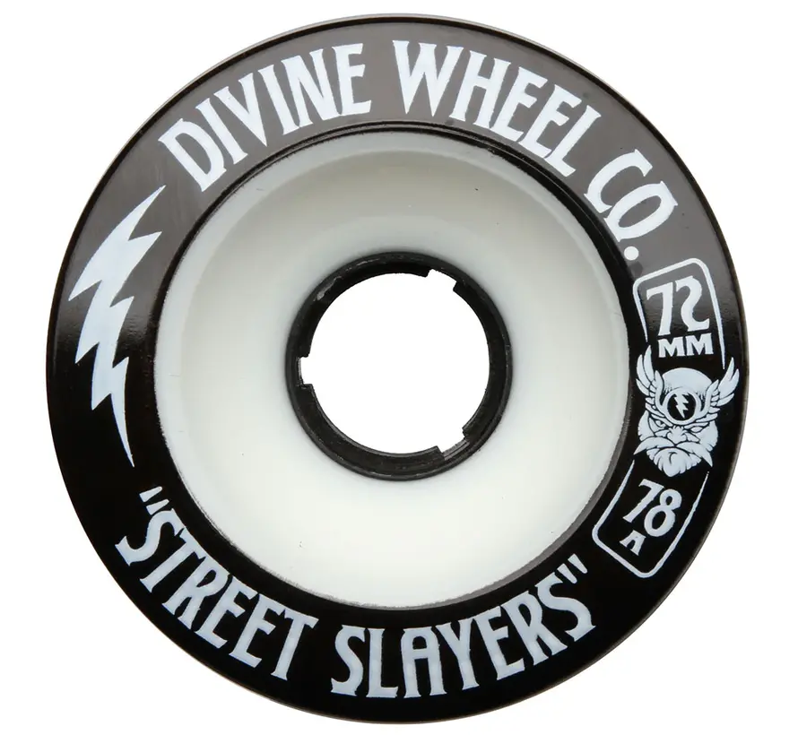 Koła do longboardu Devine Street Slayers White o średnicy 72 mm