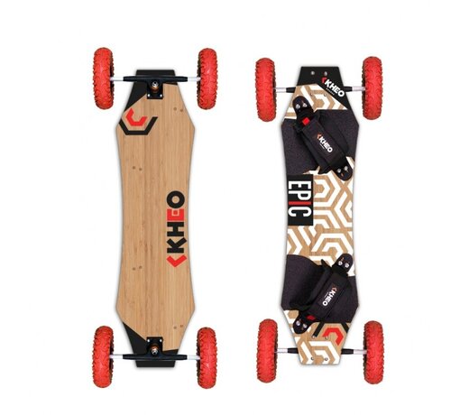Kheo Kheo Epic V4 mountain board 8 inches with red wheels