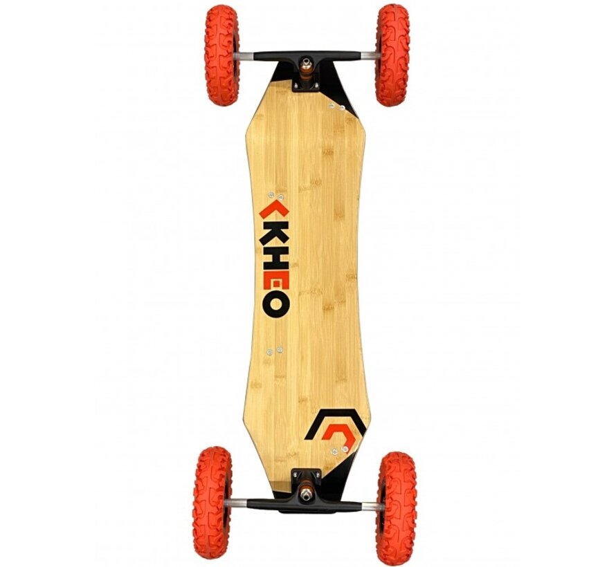 Kheo Epic V4 mountainboard 9 inch  met zwarte wielen