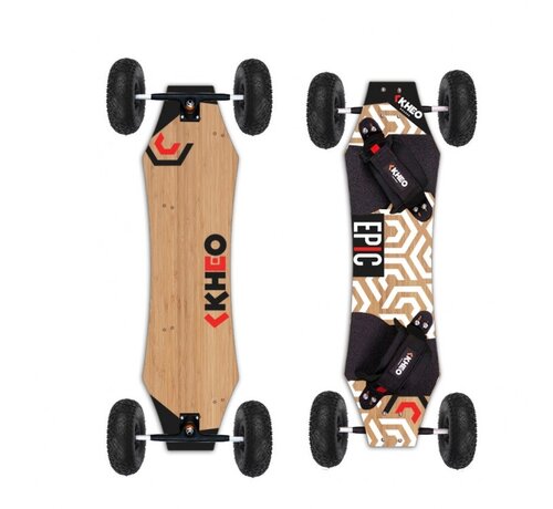 Kheo Kheo Epic V4 mountainboard 9 inch  met zwarte wielen