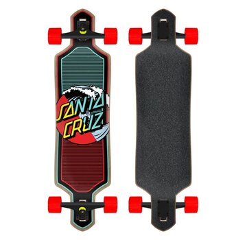 Santa Cruz Drop Through Longboard Wave Dot Splice 36