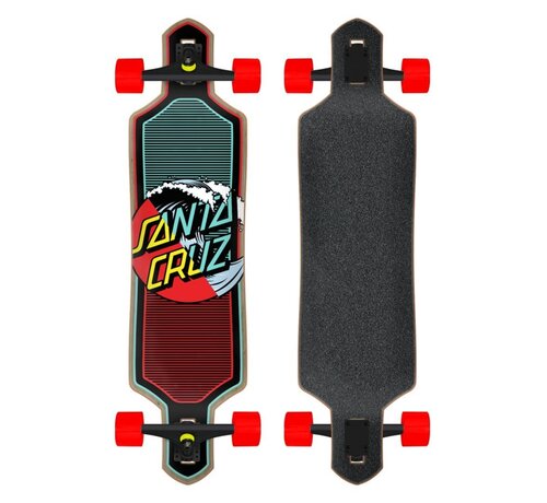 Santa Cruz Drop Through Longboard Wave Dot Splice 36