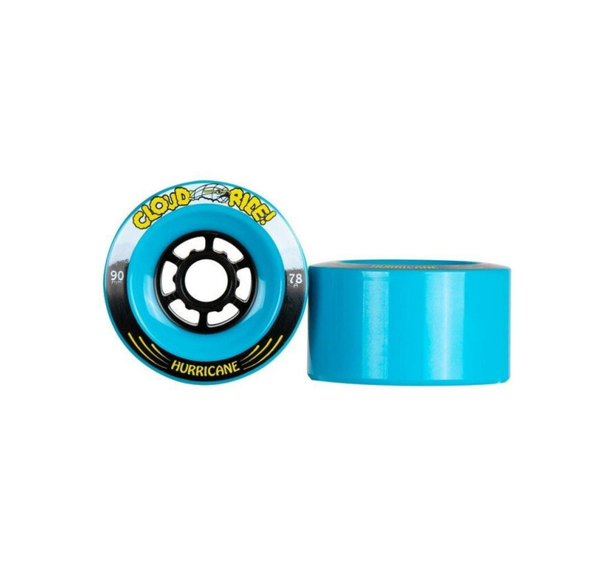 Ruote per longboard Cloud Hurricanes da 90 mm - Blu