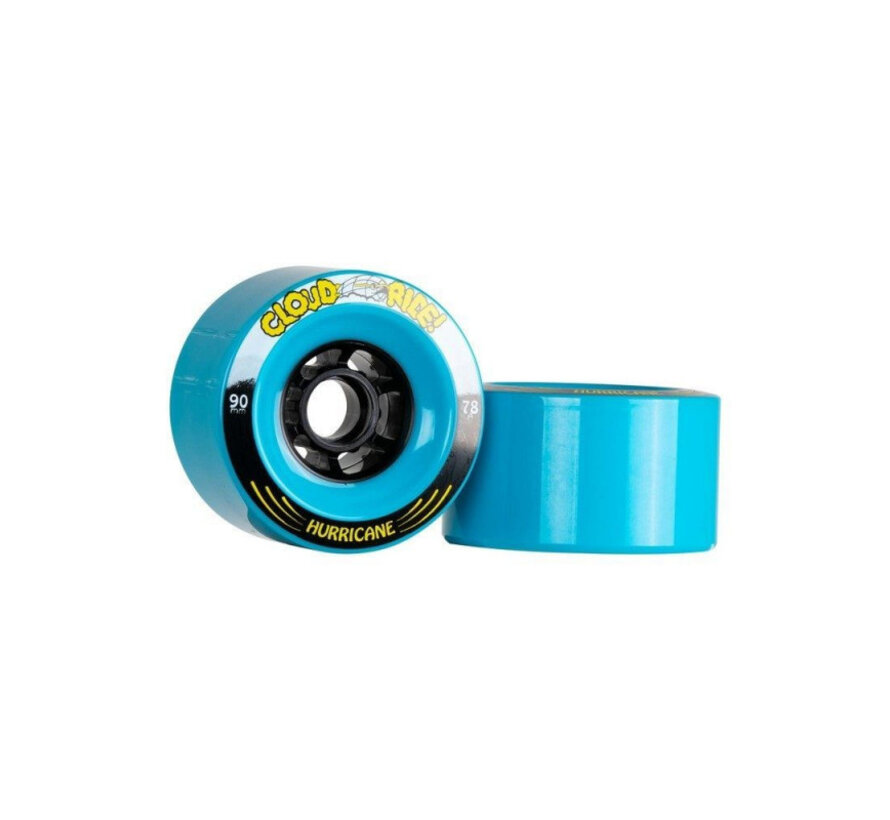 Ruote per longboard Cloud Hurricanes da 90 mm - Blu