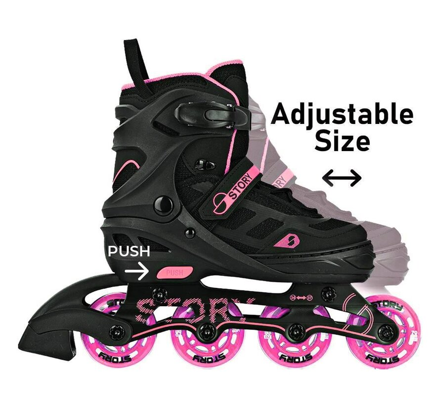 Story Fusion Adjustable Inline Skate Pink