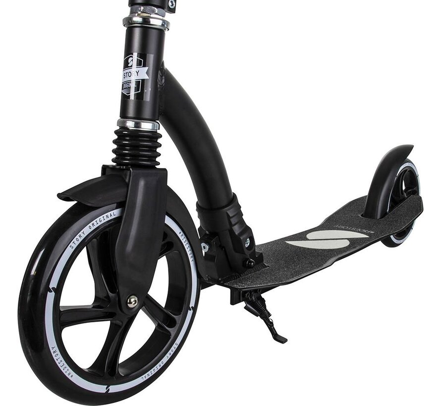 Story Foldable Transport Scooter Retro Ride Black