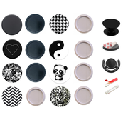 Almighty Gloves Popsocket extended disk set black