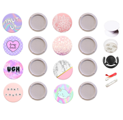 Almighty Gloves Popsocket extended disk set Pink White
