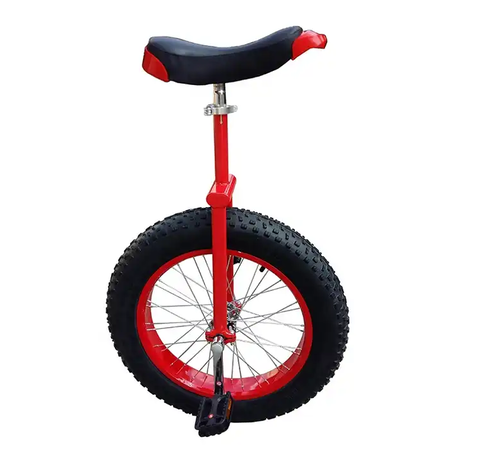 Funsport-Unlimited Funsport  All terrain Eenwieler 20" Rood met brede band voor trial rijden