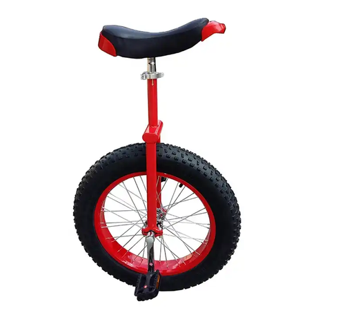 Funsport-Unlimited  Funsport All terrain Unicycle 20" Red with wide tire for trial riding