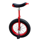 Monocycle tout terrain Funsport 20" rouge avec pneu large pour le trial