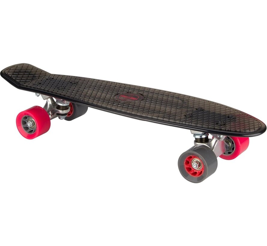 Nijdam 22.5'' Skateboard transparent noir