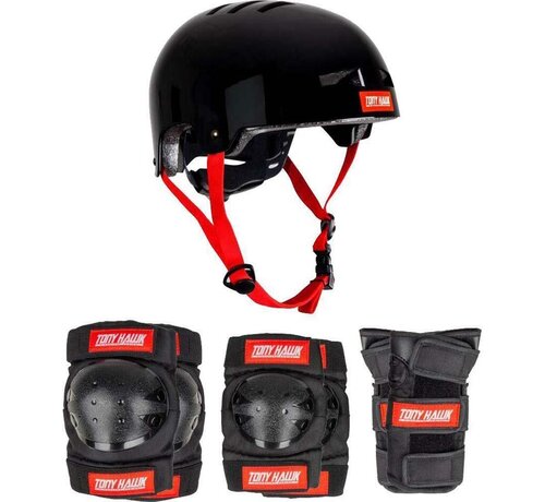 Tony Hawk Tony Hawk Schutzset mit schwarzem Helm
