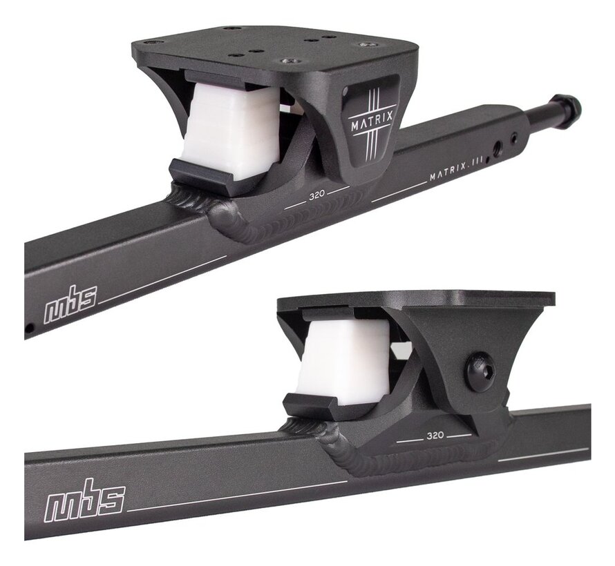 MBS mountainboard truck Matrix III Gunmetal Grey 420mm