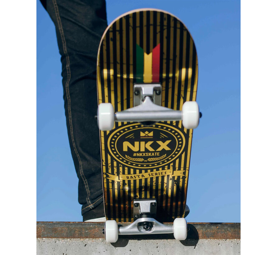 Skateboard NKX Rasta Royal Gold 7.75"