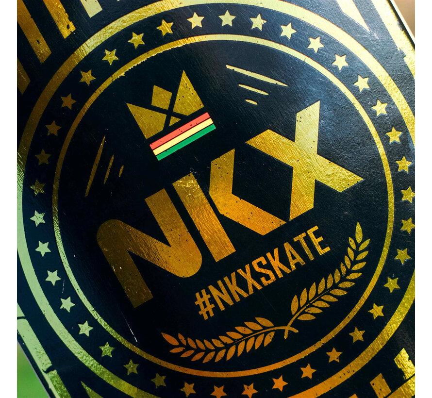 Skateboard NKX Rasta Royal Gold 7.75"