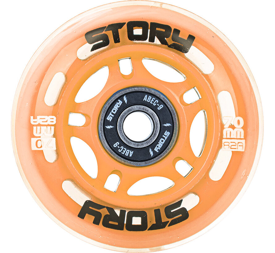 Story Inline Skates Wheel Set (8st !) Fusion Orange