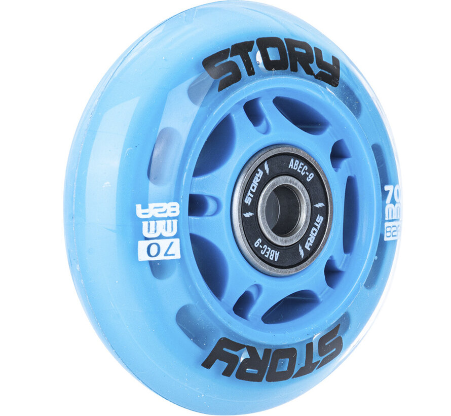 Story Inline Skates Wheel Set (8st !) Fusion Blue