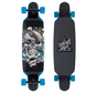 Santa Cruz Drop Down Longboard Botanic Skull 37.5 blue