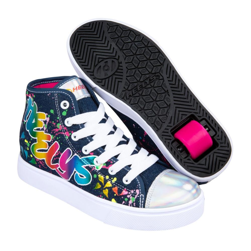 Heelys Veloz Denim Rainbow Multi Denim Streetsurfshop