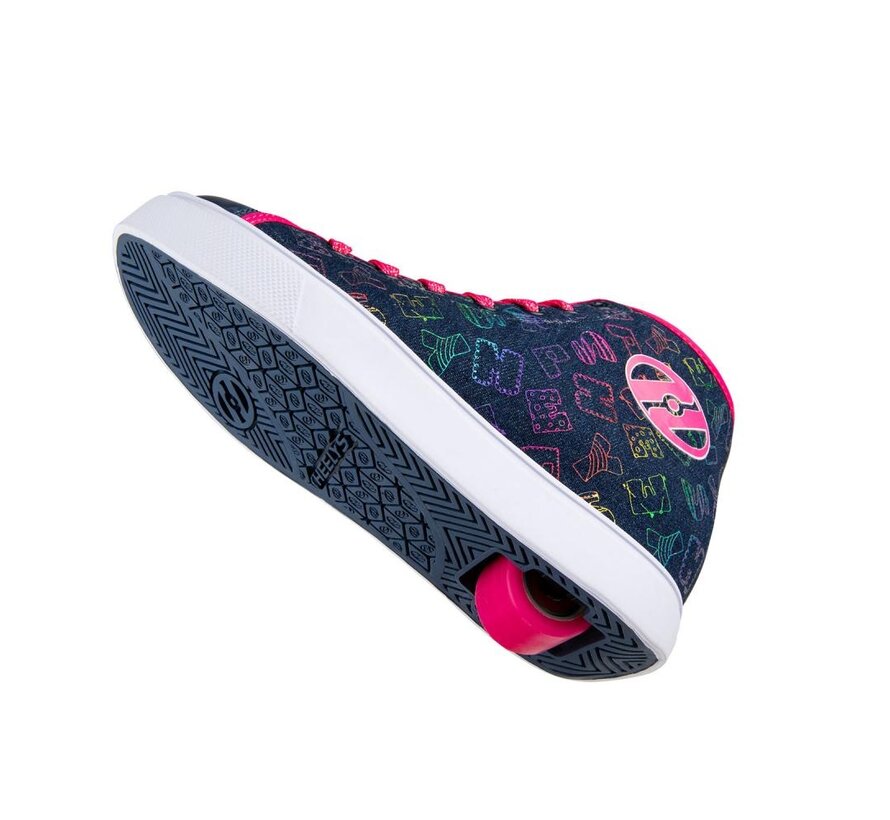 Heelys Veloz Denim / Pink / Rainbow