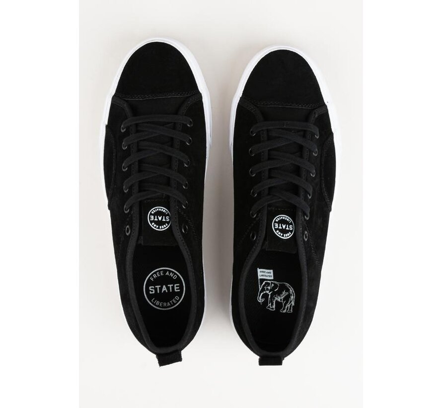 Stanowe buty zamszowe Harlem w kolorze czarno-białym