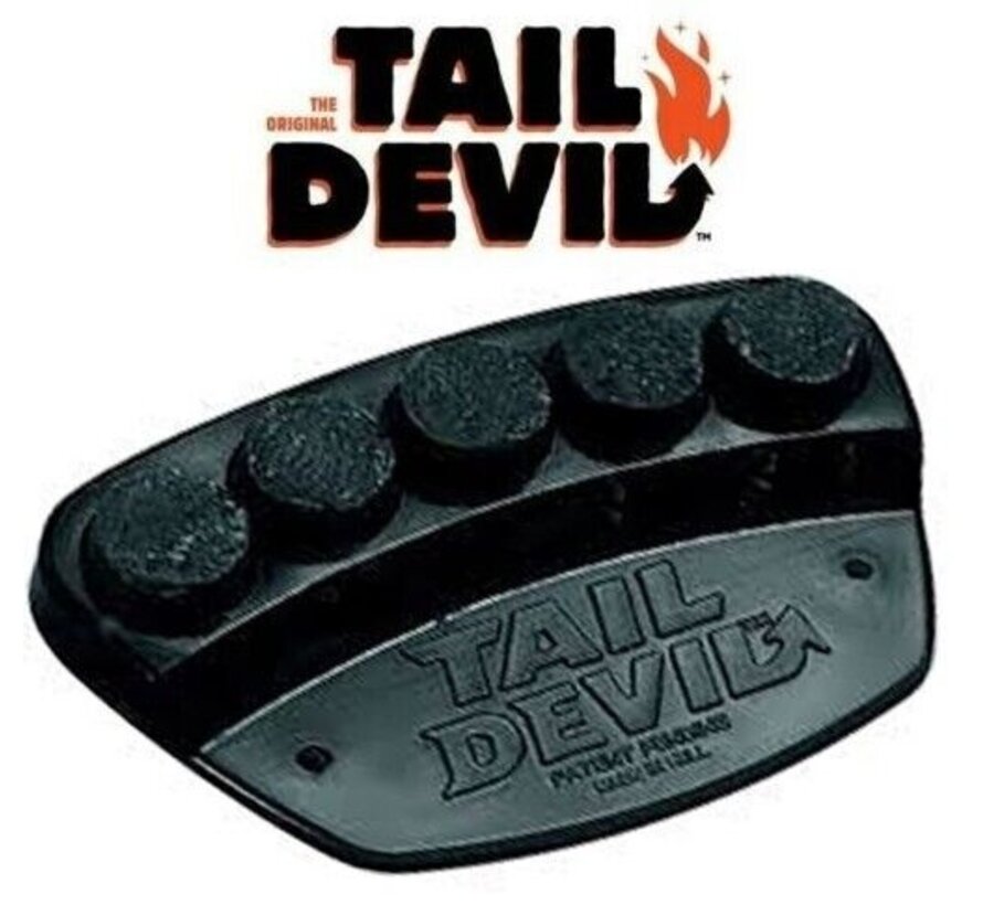 Tail Devil sparks at the front of the skateboard