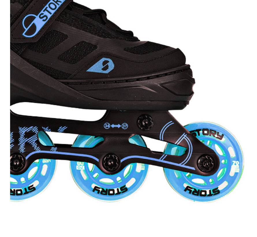 Story Fusion verstellbarer Inline-Skate, Blau