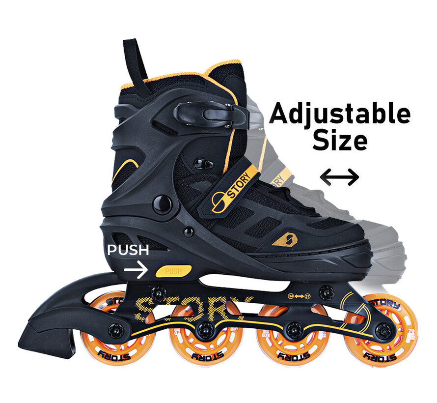Story Fusion Adjustable Inline Skate Orange