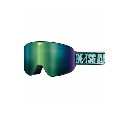 Lunettes de neige TSG Goggle Four Blue-Jungle avec lentille jaune en prime