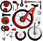 Pièces de monocycle
