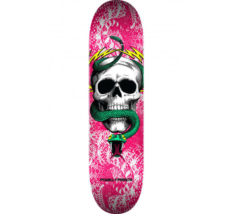 Powell Peralta Skateboard Deck Skull Snake One Off Pink 7,75