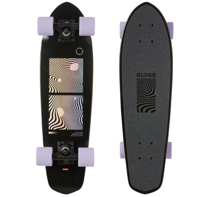 Globe Blazer Cruiser Noir Violet longboard cruiser 26 pouces