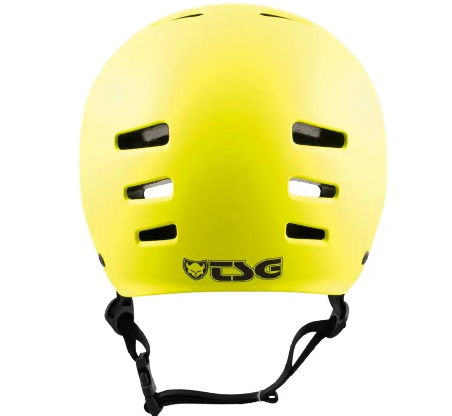 Casque TSG Evolution Jaune Acide Satiné