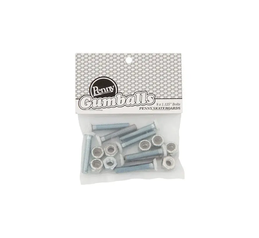 Penny Gumballs - Truck Bolts - White