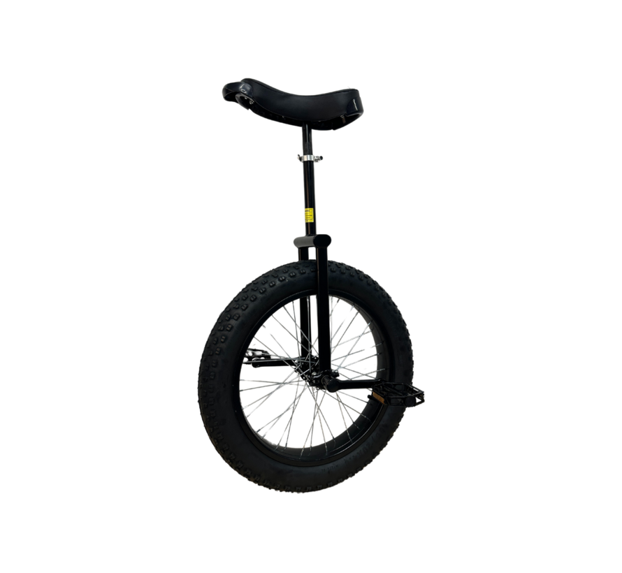 Funsport All terrain Unicycle 20" Black with wide tire for trial riding