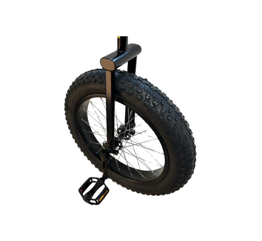 Monocycle tout terrain Funsport 20" noir avec pneu large pour le trial