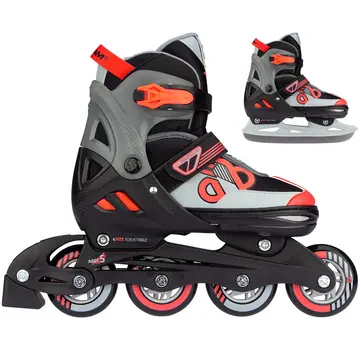 Nijdam Nijdam - Red Raider - Combo inline / skate - Adjustable