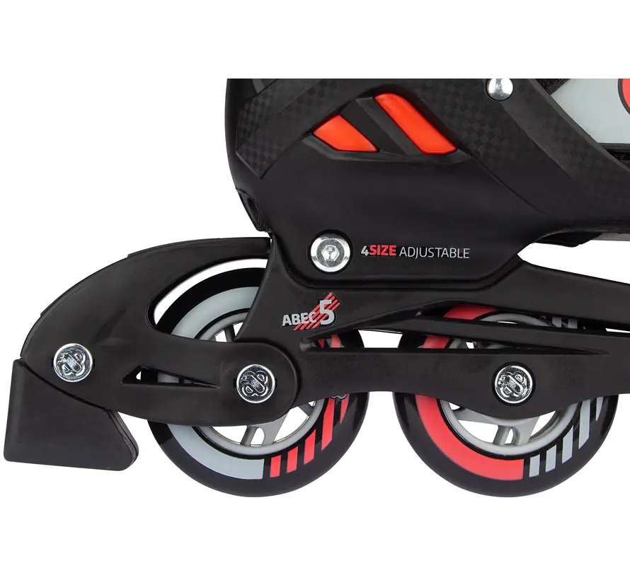 Nijdam - Red Raider - Combo inline / skate - Réglable